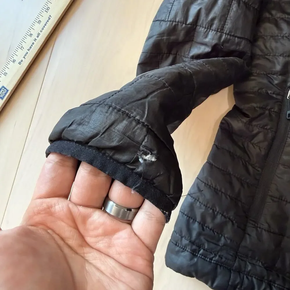 Patagonia Nano Puff Jacket Women's Large Black Puffer Insulated Outerwear - Picture 5 of 10